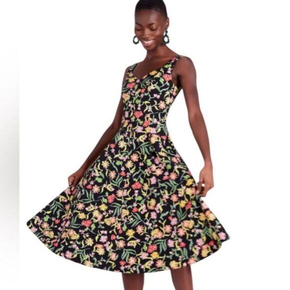 Rooftop Garden Floral Grace Dress - Picture 1 of 11